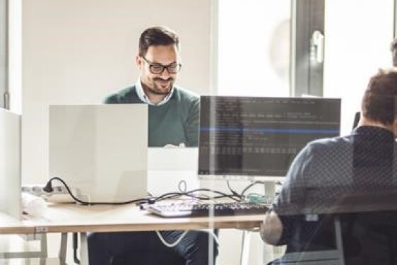 Photo équipe ordinateurs